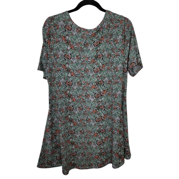 LuLaRoe Womens Perfect T Swing Tunic XL Floral Print Super Soft Short Sleeve - Picture 7 of 9